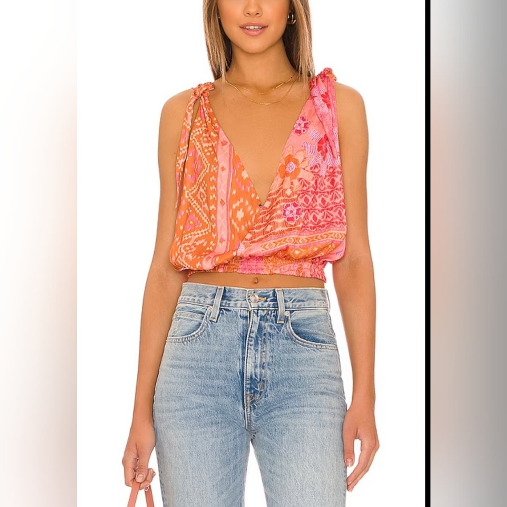 NWOT Free People Tied to you tank XSmall